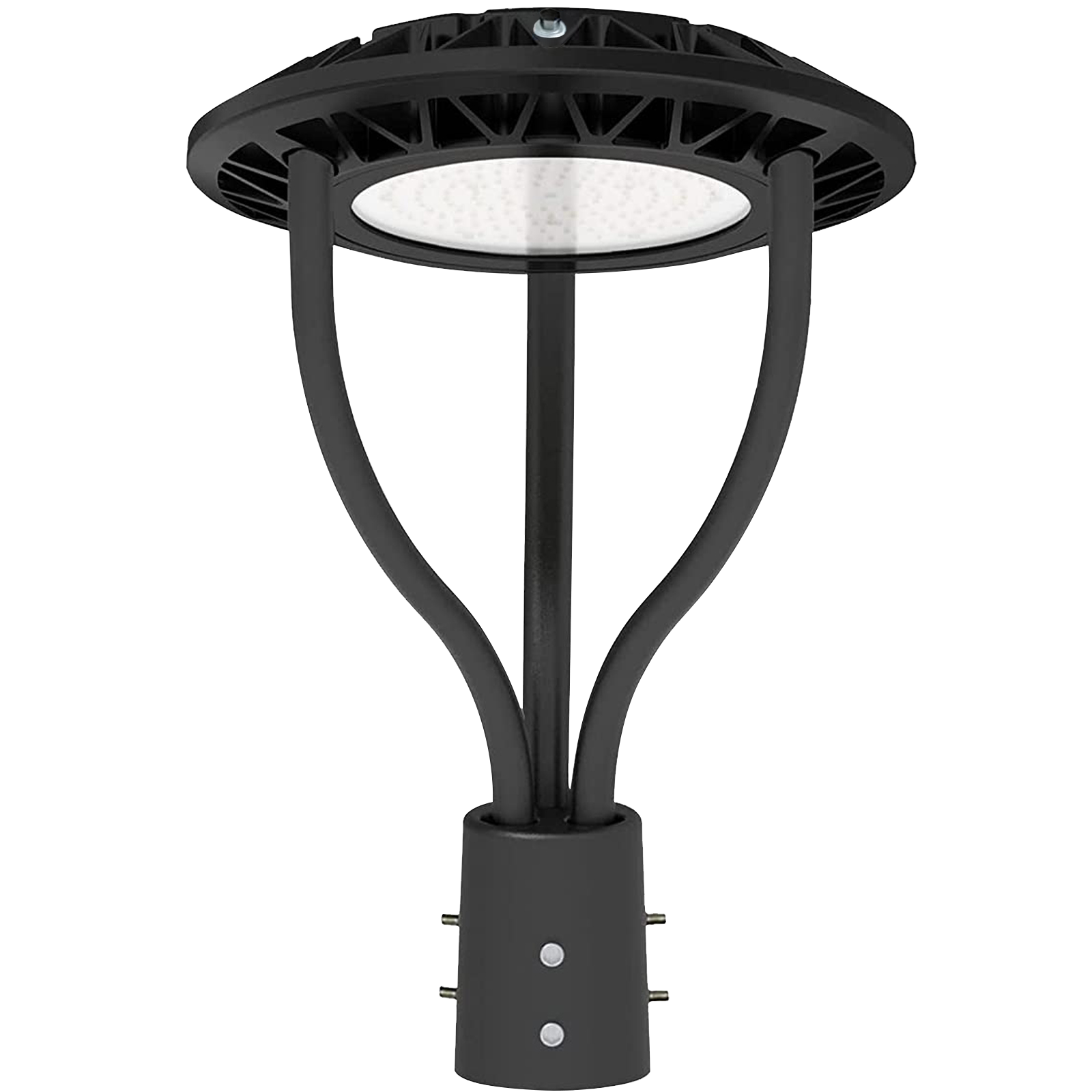 Adjustable Post Top LED Fixture: 20/30/40/60W, Tunable Color & Power, Photocell & Philip Chip UL Driver, 3000/4000/5000K