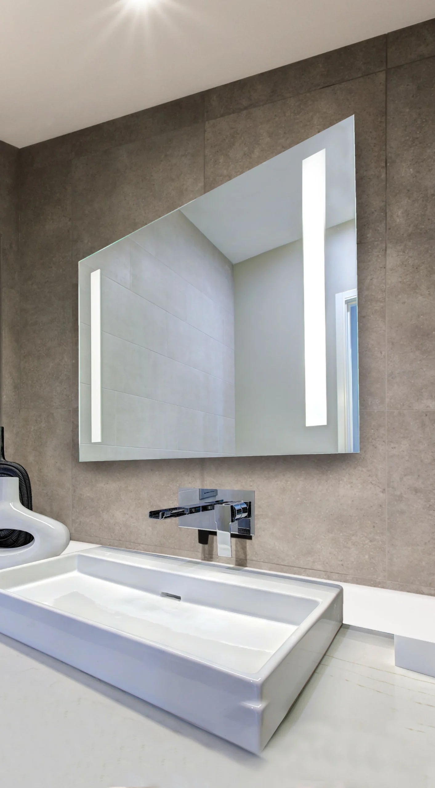 Upgrade Your Space with Deluxe ADA Collection: Rectangular Frameless Front-Lit LED Mirror Featuring Double LED Strips, Anti-Fog Technology, High Lumens, and Energy Efficiency - UL & CSA Certified